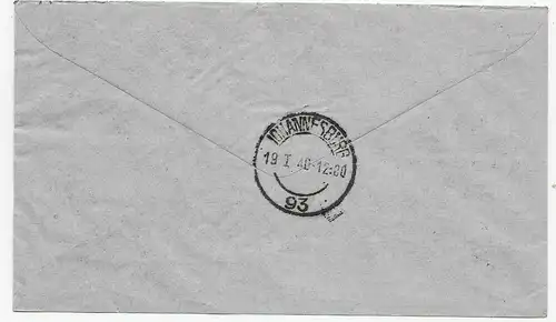 air mail Amsterdam, Napels, Johannesburg - 1940