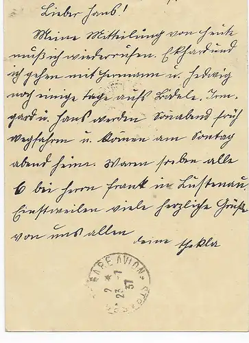 Luftpost Au/St. Gallen über Luxembourg und Frankreich in die Tschechei 1937