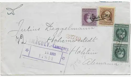 Brief aus Camaguey nach Holstein, 1923