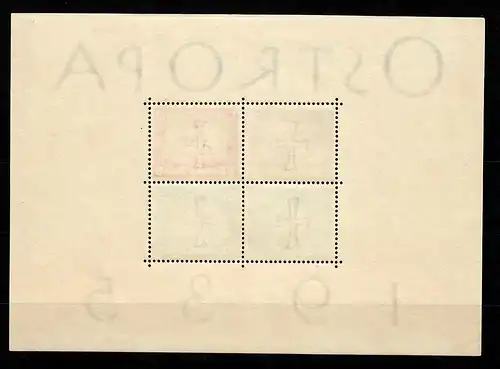 DR: MiNr. Block 3: Ostropa 1935 - ohne Gummi