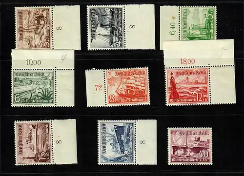 DR: MiNr. 651-659, postfrisch, **