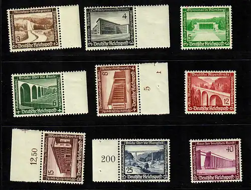 DR: MiNr. 634-642, postfrisch, **