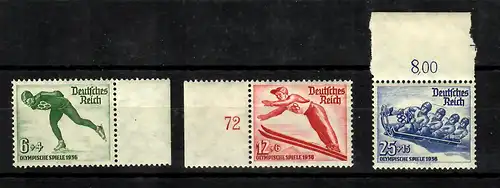 DR: MiNr. 600-602, postfrisch, **