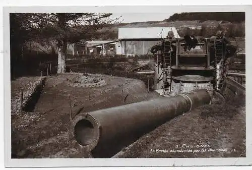 Foto - Ansichtskarte Geschütz Bertha 1938