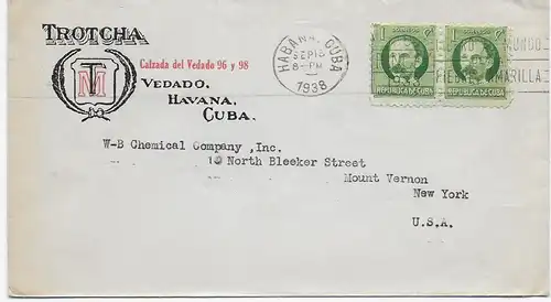 cover Habana 1938 to New York, Chemical Company