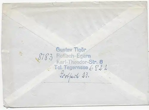 Christkindl Brief 1963 nach Bayreuth
