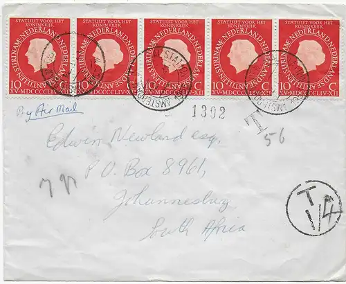 Brief von Johannesburg 1955