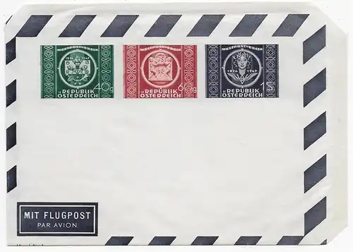 blanko Luftpost Umschlag, 1949, UPU Privat Aerogramm