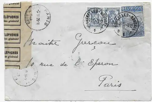Brüssel 1948 nach Paris, amtlich Verschlossen