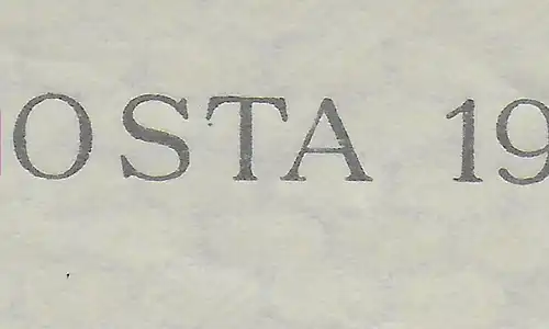 DAPOSTA 1937, Block, **, postfrisch, etwas bügig: PUNKT unter "T"