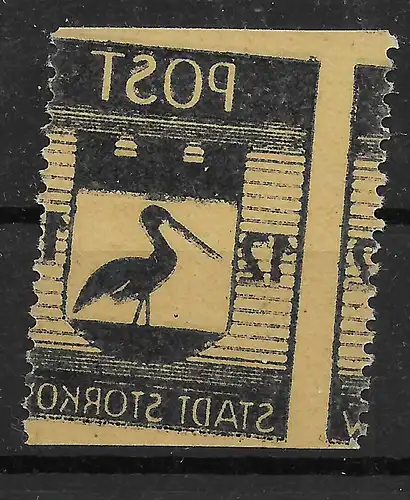 Stadt Storkow, MiNr. 14 A Uw, Abklatsch, postfrisch, **