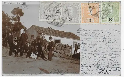 Foto-Ansichtskarte Lissabon nach Iserlohn, 1908