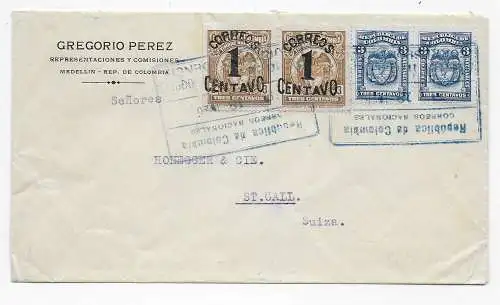 Brief aus Medellin 1936 nach St. Gallen