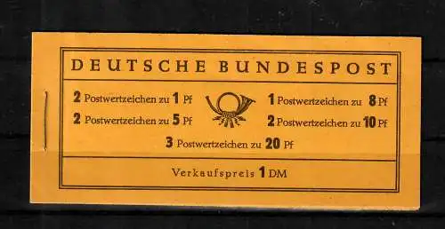 Bund: MiNr. MH 4x II, postfrisch, **