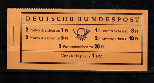 Bund: MiNr. MH 4y I, postfrisch, **