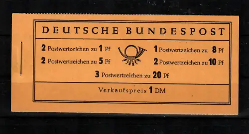 Bund: MiNr. MH 4y I, postfrisch, **