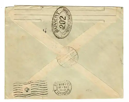 Salvador: à Zurich, ouverture de la censure militaire en 1916, Santa Tecla