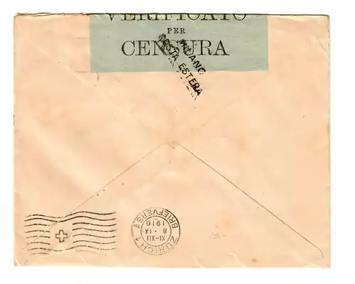 Salvador: à Zurich, ouverture de la censure militaire en 1916, Verificato