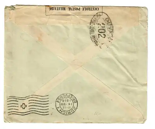 El Salvador: après Zurich, 1916 Ouverture de la censure militaire