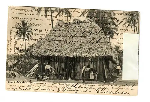 Postkarte Guatemala via London nach Süd Afrika, Pretoria 1908