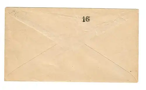 Poste de la ville Stuttgart 1886, couvertures entières