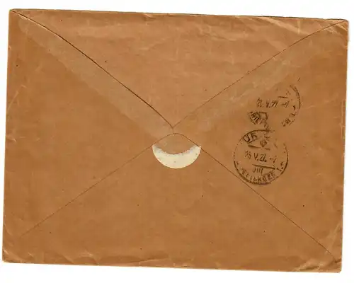 Lettre de Monaco à Zurich, 1927