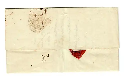 Lettre de 1841, Constantinople à Gebrüder Rothschild, Paris avec le choléra tampon