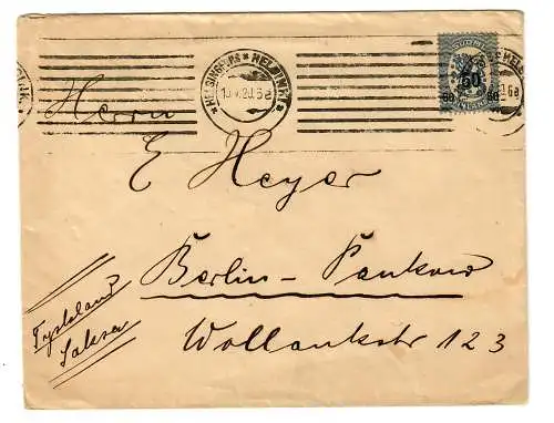 Brief aus Helsingfors nach Berlin, 1920