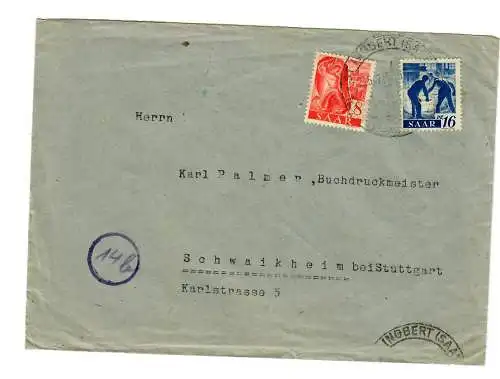 St. Ingbert, Landeszentralbank, 1947 nach Schwaikheim - Buchdruckermeister