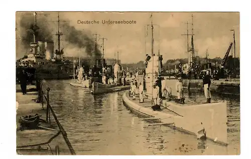 Ansichtskarte Deutsche U-Boote, Marine Schiffspost MSP 23 nach Horb/Neckar, 1916