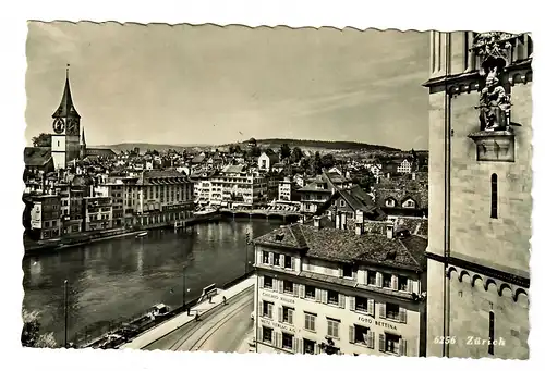 Carte de vue de Zurich 1955, Commission internationale de l'éclairage