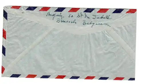 Air Mail Brüssel, 1957 nach Australien