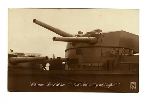 Ak canon lourd S.M.S Prince Regent Luitpold, Marine Post No 139