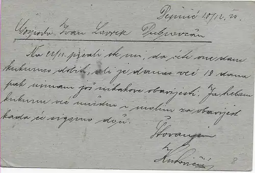Carte postale Dopisnica Kralievstvo SHS vers Dubrovnik 1919