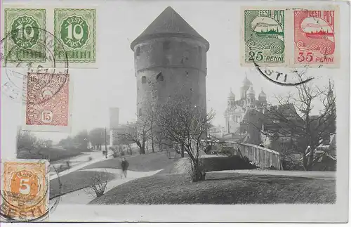 Carte photo Estonie après Berlin, 1921.