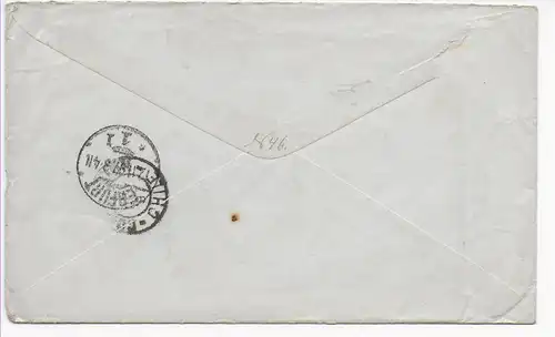 Lettre de Constitucion à Erfurt, 1897, motif: Colomb