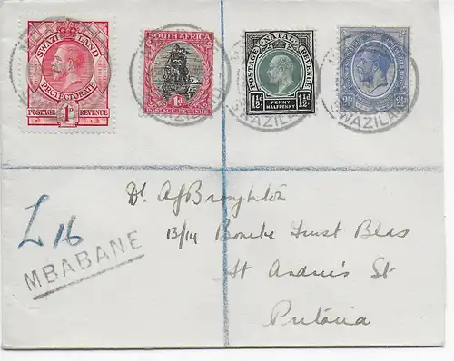 cover Mbabane 1933, Swaziland