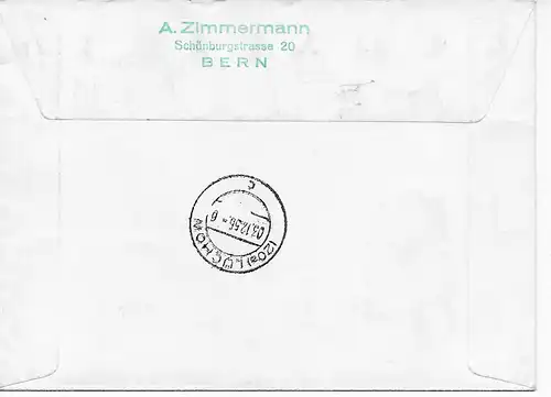 Bern Pro Juventute 1955, après Tarmitz sur Luchow, recommandé