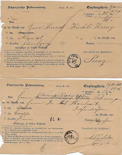 5x Accueil 1864/67, Stein am Rhein