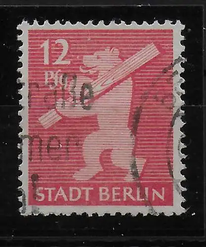 SBZ: MiNr. 5 XII, gestempelt