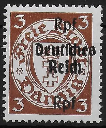 DR: MiNr. 716 mit Aufdruckverschiebung, postfrisch, **