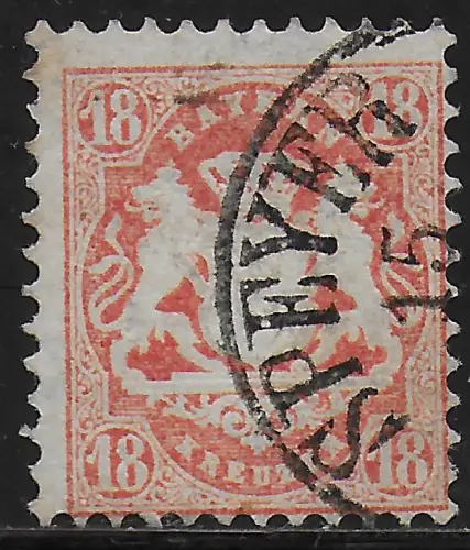 DR: MiNr. 27 Xb, gestempelt, BPP geprüft