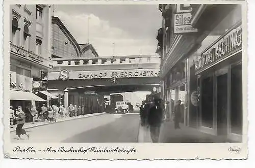 Ansichtskarte Bahnhof Friedrichstraße 1941 nach Chemnitz
