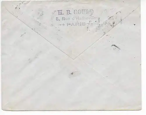 Luftpost Paris 1923 über London nach Portland/Oregon