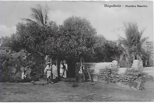 Carte de vue Somalie Italiana Mogadiscia 1913 vers Rimini