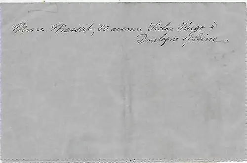 Kgf POW, Kriegsgefangenpost Frankreich Boulogne an Lager Giessen und zurück 1915