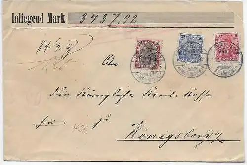DR: Lettre de valeur selon Königsberg 1902