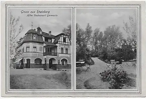 Carte de vue Gruss de Rheinberg