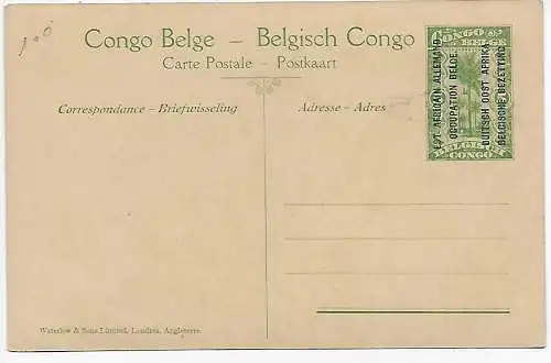 Carte visuelle Congo belge, Instrumentation DOA, 1920: Transport de Bagages