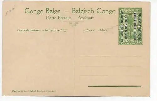 Ansichtskarte Belgisch Kongo, Besetzung DOA, 1920: Groupe de Watuzi